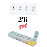 HASBY Günlük Ve Haftalık Ilaç Kutusu Seti Ilaç Kutusu Düzenleyici Hap Kutusu Ilaç Vitamin Saklama Kutusu