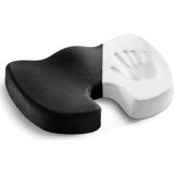 Hasby Visko Cocix Minder Oturma Minderi Oyuncu Minderi Visco Coccyx Ortopedik Oturma Minderi Simidi Yastığı - Siyah - 34 x 44 cm