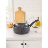 Hascevher Lavilla Prime Granit 20X09 cm Kızartma Tavası - Gri