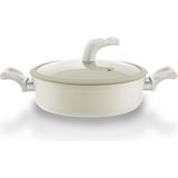 Hascevher Lizbon Seramik 26X7,5 cm Karnıyarık Tencere - Krem - 26 x 7,5 cm