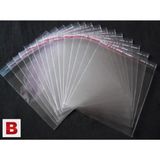 Hasel 100 Adet 13x25 cm Sarı OPP Jelatin Bantlı Yapışkanlı Naylon Poşet