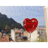 Hasel Şekerleme Kalpli Sosyete Şekeri (Adet Seçiniz 20-30-50-100) Lolipop 14 Şubat Sevgili Hediye Aşk - 30 Adet