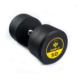 HASGYM 50 KG Kauçuk Kaplı Profesyonel Olimpik DUMBBELL ( Dambıl )