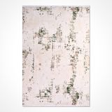 Haşhaş Kremi Soyut Modern Geometrik Etnik Desenli Boho Makinada Yıkanabilir Hafif Hav Toz Vermez Leke Tutmaz Kaymaz Taban Dijital Makine Baskı Halı Oturma Odası Salon Yolluk Koridor Mutfak Halısı