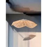 Hasır Avize 85Cmx85cm Bohem Avize Jüt Avize Oda Mutfak Salon Avize
