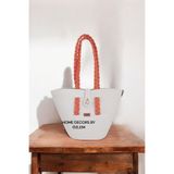 Hasır Çanta Omuz Çantası Plaj Çantası El Emeği Handmade Tasarım Tarz Yaz Moda-30cmx40-42cm 1001000009391