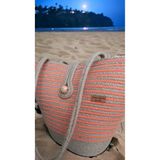 Hasır Çanta Omuz Çantası Plaj Çantası El Emeği Handmade Tasarım Tarz Yaz Moda-30cmx40-42cm 1001000009465