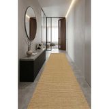 Hasır Dokulu Veranda Natural Jüt Görünüm Sisal İç ve Dış Mekan Özel Ölçü Kesme Yolluk Halı Vn12