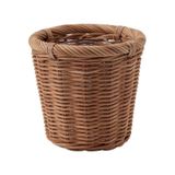 Hasır Görünümlü ,rattan Saksı Meridyendukkan 12 Cm Bitki-çiçek Saksısı