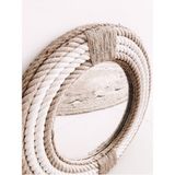 Hasır Halat Çerçeveli Yuvarlak Duvar Aynası - 40 cm (5)