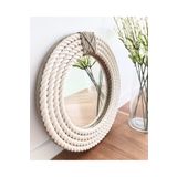 Hasır Halat Çerçeveli Yuvarlak Duvar Aynası - 40 cm (8)