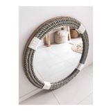 Hasır Halat Çerçeveli Yuvarlak Duvar Aynası - 60 cm (6)
