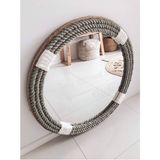 Hasır Halat Çerçeveli Yuvarlak Duvar Aynası - 80 cm (11)