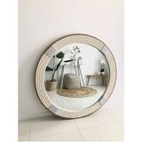 Hasır Halat Çerçeveli Yuvarlak Duvar Aynası - 80 cm (8)