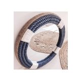 Hasır Halat Çerçeveli Yuvarlak Duvar Aynası - 90 cm (1)
