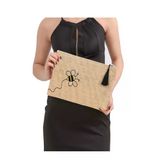 Hasır Kadın Portföy & Clutch Çanta Arı