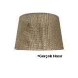 Hasır Kahve Doğal Lambader Şapkası