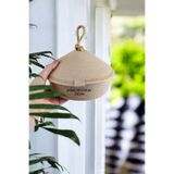 Hasır kapaklı sepet organizer düzenleyici handmade dekoratif sepet 20x7 OZLEM1498