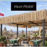 Hasır Püskül Otu Saçak Dekorasyon 70cm x 3m