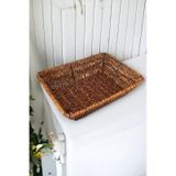 Hasır Rattan Ekmeklik Ekmek Sepeti Dikdörtgen 26 19cm