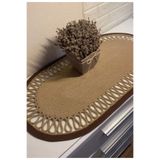 Hasır Runner Dekoratif Örtü Masa Örtüsü Handmade Düzenleyici 70x45 1001000009171