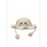 Hasır Şapka Kız Çocuk Bej FUNNY STRAW HAT
