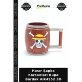 Hasır Şapka Korsanları Kupa Bardak 3D Figür Bardağı Fan Ürünü Ev Kupası