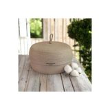 Hasır Sepet Kapaklı Sepet Düzenleyici Organizer Handmade-22x14cm OZLEM1176