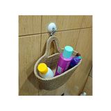 Hasır Sepet Organizer Askılı Banyo Sepeti Mutfak Düzenleyici Saklama Kutusu-27x15cm OZLEM1009