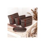 Hasır sepet organizer düzenleyici saklama kutusu handmade 20 adet 25x10x4 OZLEM1342