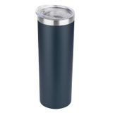 HASLE OUTFITTERS 20oz Paslanmaz Çelik Kapaklı Sıska Bardak, Çift Duvar Vakum İnce Su Bardağı, Yeniden Kullanılabilir Metal Seyahat Kahve Kupası 1 Paket, Lacivert