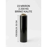 Hasmahya Siyah Palet Streç Film 50 cm - 23 Mikron 2.200KG Endüstriyel Paketleme