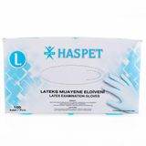 Haspet Lateks Muayene Eldiveni 100 Adet L