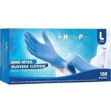 Haspet Mavi Pudrasız Nitril Muayene Eldiveni 100 Lü L-xl