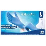 Haspet Nitril Pudrasız Eldiven Large 100'lü