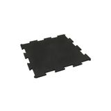 HasRubber HAS Rubber 100x100 2 cm Siyah Blok Puzzle Kauçuk Yer Kaplama Spor Salonu Park Bahçe Zemin Kaplama
