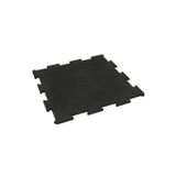 Hasrubber Kauçuk Zemin 100X100 2 cm Siyah Blok Puzzle Kauçuk Yer Kaplama Spor Salonu Park Bahçe Zemin Kaplama