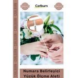 Hassas Ayarlanabilir Profesyonel Parmak Ölçü Rehberi Standart Numara Belirleyici Yüzük Ölçme Aleti