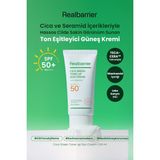 Hassas Cilde Sakin Görünüm Sunan Ton Eşitleyici Güneş Kremi Realbarrıer Cica Green Tone-Up Sun Cream
