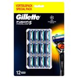 Hassas Ve Sürtünme Önleyici Kaplama İçin Düzeltici Bıçaklı Gillette Fusion 5 Proglide Tıraş Bıçakları, 12 Yedek Bıçak