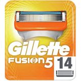 Hassas Ve Sürtünme Önleyici Kaplama İçin Düzelticili Gillette Fusion 5 Tıraş Bıçağı, 14 Yedek Bıçak