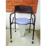 Hasta Wc Sandalye Klozet Direk Wc Tuvalete Seyyar Sandalye Kolay Katlanır - 100 cm - Siyah