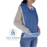Hasta Yemek Önlüğü/mama Önlüğü Yıkanabilir Yetişkin Cırtlı-Cepli 1 Adet Yetişkin Mama Önlüğü Kırmed