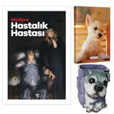 Hastalık Hastası - Moliere ve Dekoratif Köpek Kalemlik - Pamuk Şeker Planlama Defteri