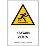 Hastane Kaygan Zemin Pvc Isg Levha 50X70cm