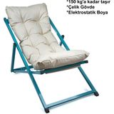 Hastunç Bora Şezlong Seti Bahçe&balkon&teras&plaj Katlanır Set -1 Şezlong - Turkuaz
