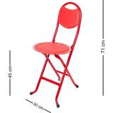Hastunc Katlanır Portatif Modern Sandalye - Kırmızı