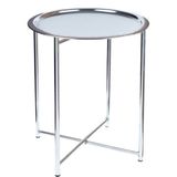 Hastunç Prestij Katlanır Metal Orta Sehpa - Metalik Gri