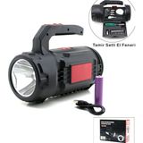 Hasuba HS-310 El Fener ve Projektör 2in1 19 Adet Tamir Type-C LED + Cob Pil Şarjlı Hırdavat Seti USB