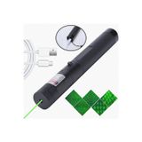 Hasuba Yeşil -Pilli Anahtar Emniyetli Yeşil Lazer Pointer Yüksek Güçlü Lazer Işaretleme+ Pil Doldurma Aleti